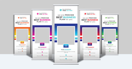 Fototapeta na wymiar Trending X banner, roll up, pull up, pop up banner design for corporate business marketing and advertising purpose . 5 color and 5 set of gradient layout. 2023 and 2024 modern design.