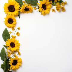 Sunflower border to celebrate life