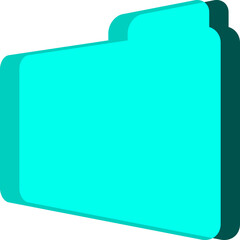 입체 폴더 아이콘 벡터 일러스트