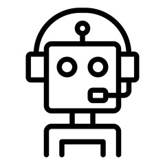 Bot outline icon
