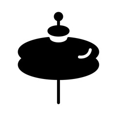 Fototapeta premium Cymbal Instrument Music Icon