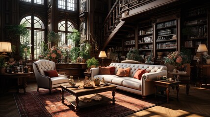 Fototapeta na wymiar Elegant Living room