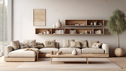 Minimalistic modern living room