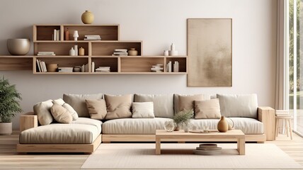 Minimalistic modern living room