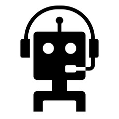 Bot solid glyph icon