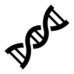 DNA science solid glyph icon