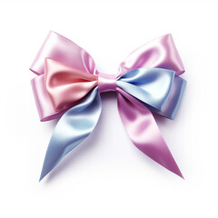 Star-shaped breast cancer awareness ribbon on white background