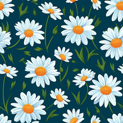 Daisy Petal Whispers Floral Pattern