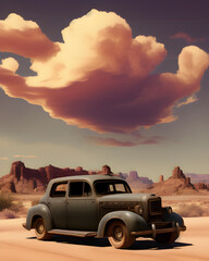 Old Western town high desert