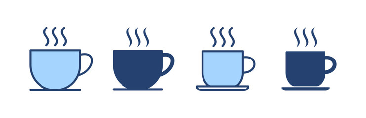 coffee cup icon vector. cup a coffee sign and symbol