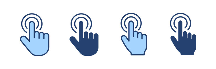 Hand cursor icon vector. cursor sign and symbol. hand cursor icon clik