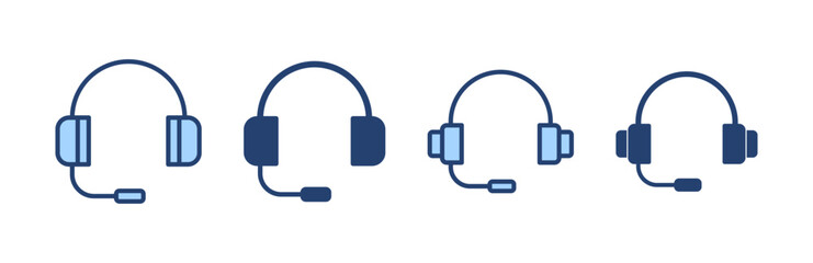 Headphone icon vector. Headvector sign and symbol