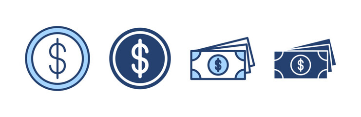 Money icon vector. Money sign and symbol