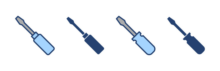 Screwdriver icon vector.tools sign and symbol