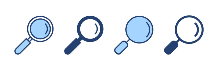 Search icon vector. search magnifying glass sign and symbol