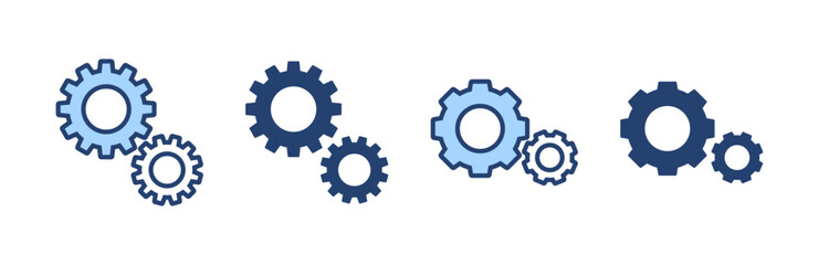 Setting icon vector. Cog sign and symbol. Gear Sign