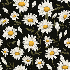 Daisy Splendor Floral Pattern Magic