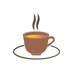 Cup of hot tea icon