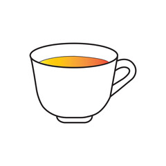 Cup of hot tea icon