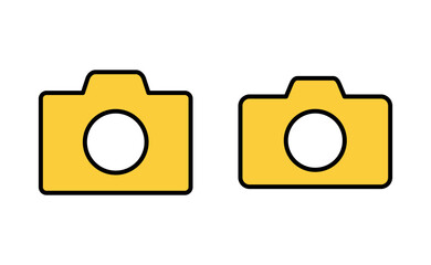 Camera icon vector for web and mobile app. photo camera sign and symbol. photography icon.