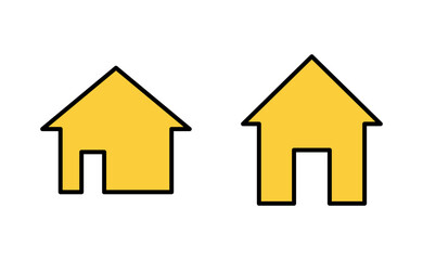 Obraz premium House icon set for web and mobile app. Home sign and symbol