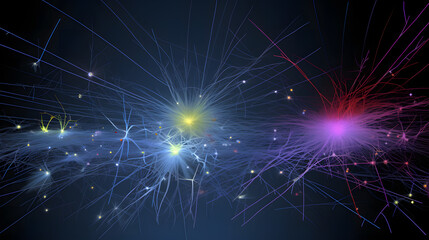 Obraz premium 宇宙線：光速に近い速度で移動する高エネルギー粒子 No.009 Cosmic Rays High-Energy Particles Moving at Nearly the Speed of Light Generative AI