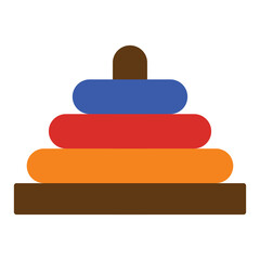 wooden toy pyramid