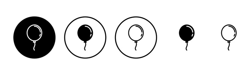 Fototapeta na wymiar Balloon icon set illustration. Party balloon sign and symbol