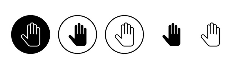 Hand icon set illustration. hand sign and symbol. hand gesture