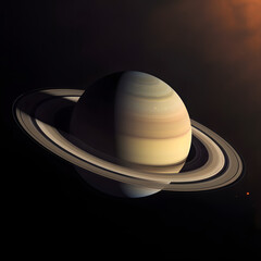 土星：美しいリングの惑星 No.014  Saturn The Planet of Beautiful Rings Generative AI