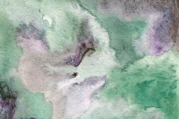 Gradient Purple green watercolor background texture