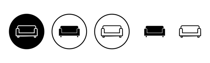 Sofa icon set illustration. sofa sign and symbol. furniture icon