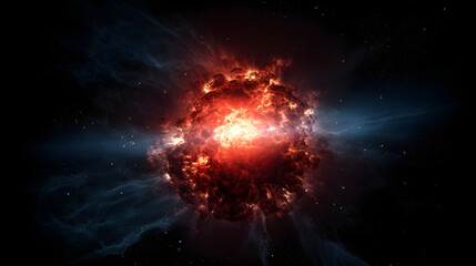 超新星爆発とは何か No.012  What is a Supernova Explosion Generative AI - obrazy, fototapety, plakaty