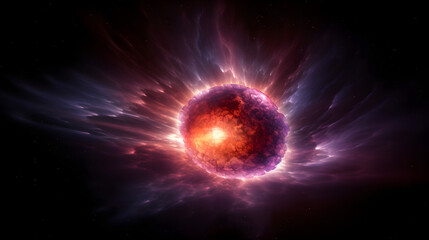 超新星爆発とは何か No.010  What is a Supernova Explosion Generative AI - obrazy, fototapety, plakaty