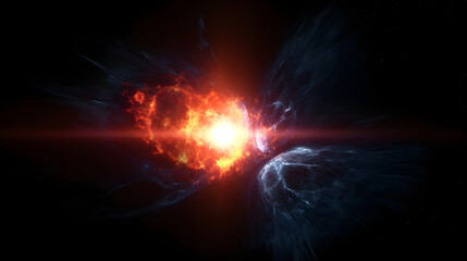 超新星爆発とは何か No.003  What is a Supernova Explosion Generative AI - obrazy, fototapety, plakaty