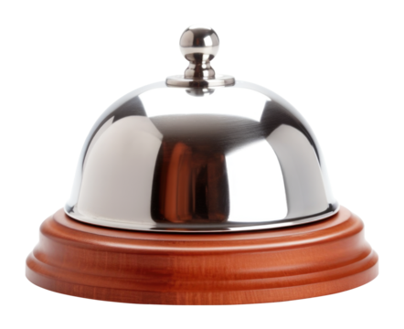 Desk Bell Isolated on Transparent Background
