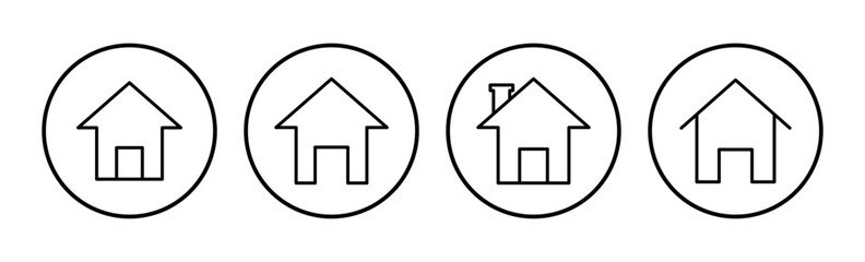 Home icon vector. House vector icon