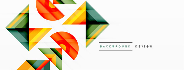 Visually captivating background design showcasing dynamic geometric lines, triangles, and squares. This composition blends precision and movement, creating an engaging graphic with a modern aesthetic