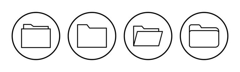 Folder icon vector. document folder icon