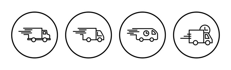 Delivery icon vector. Shipping fast delivery icon