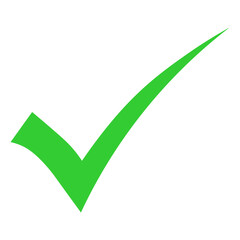 Verification icon, marking as right, vector indicating verified