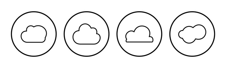 Cloud icon vector. cloud data. cloud services