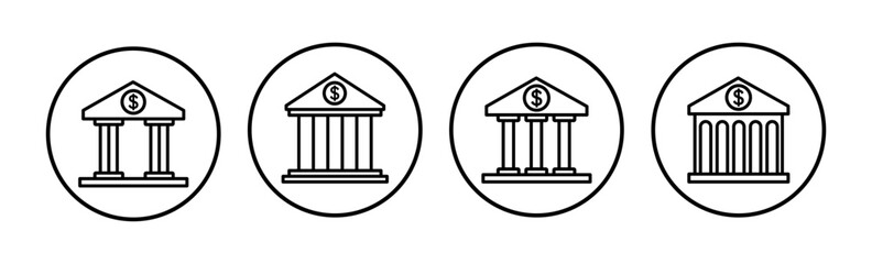Bank icon vector. bank icon symbol