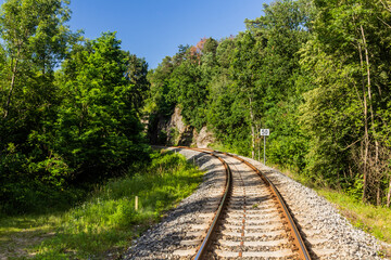 Rural railway in the Czech Republic