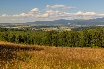Fototapeta premium Landscape of Czech - Polish border near Mladkov