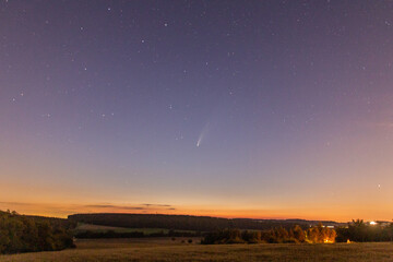 View of Comet C/2020 F3 NEOWISE in the Czech Republic
