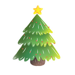 christmas tree illustration