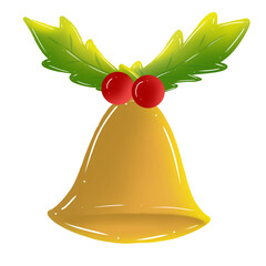 christmas bells isolated
