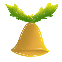 christmas bells with ribbon