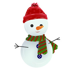 snowman with hat